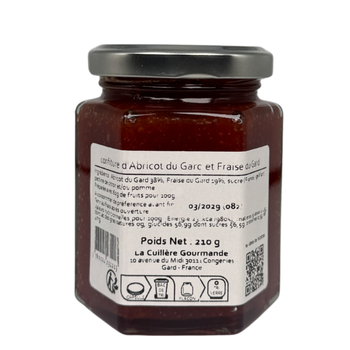 Confiture Abricot du Gard et Fraise du Gard – La Cuillère Gourmande – Image 2