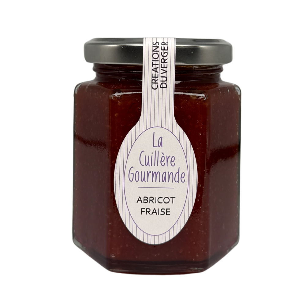cuillère-gourmande-abricot-fraise-confiture-sueno Confiture Abricot du Gard et Fraise du Gard – La Cuillère Gourmande – Image 1