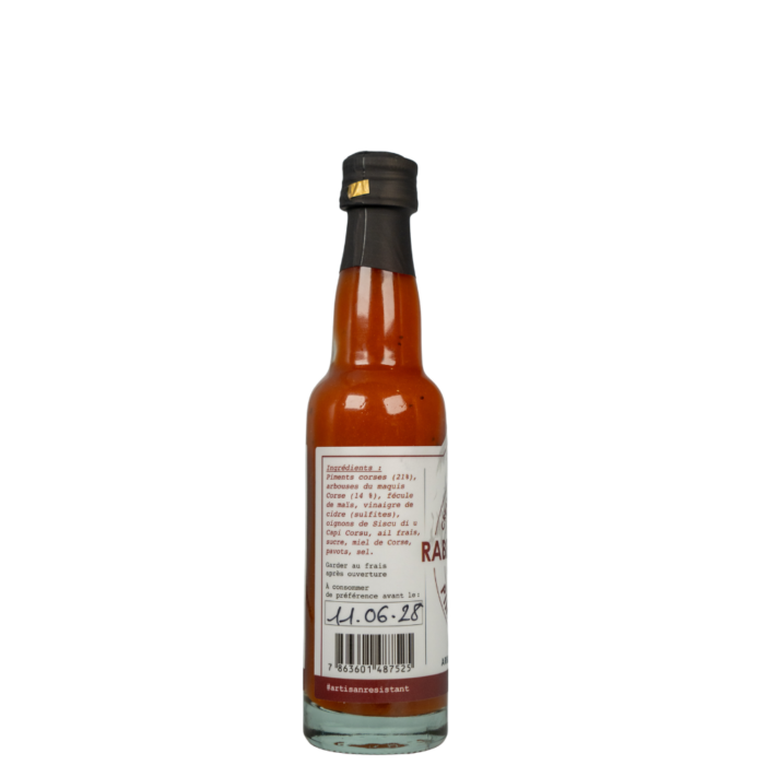 Rabbia Furiosa O Mà – Sauce Habanero Corse 100 ml – Image 2