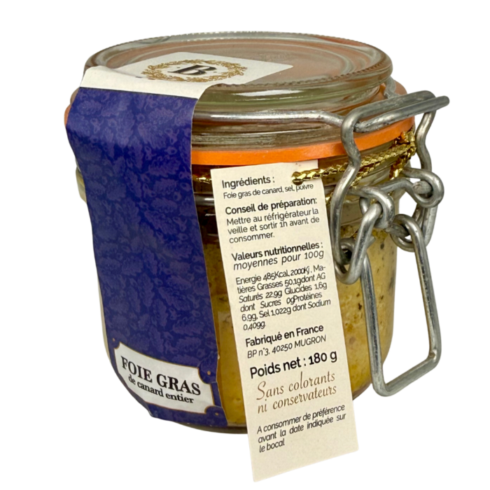 Maison Besse – Foie gras de canard entier – 180 g – Image 2