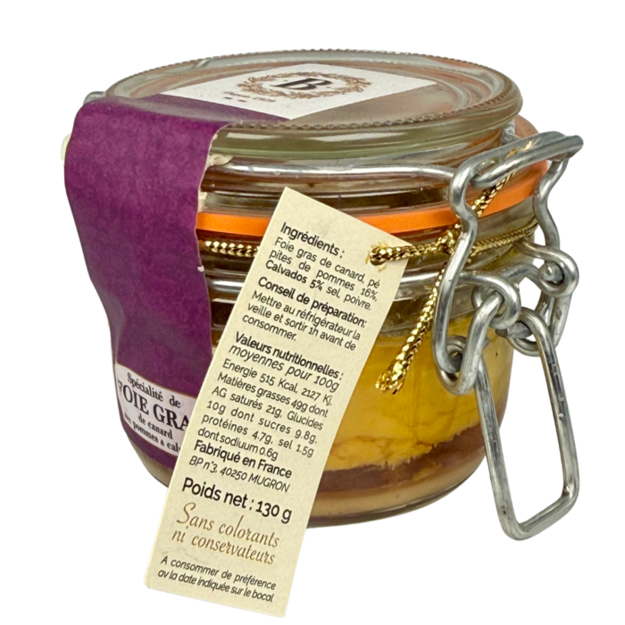 Maison Besse – Foie gras de canard aux pommes & Calvados – 130 g – Image 2