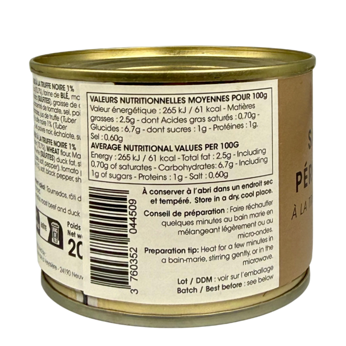 Sauce Périgueux à la truffe noire Neuvic 200 g – Image 3
