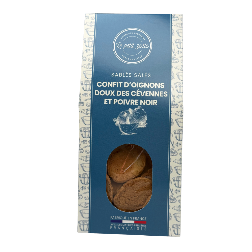 petit-zeste-sale-oignon-poivre-sueno Le Petit Zeste – Sablés Oignon doux des Cévennes & poivre noir – Image 1