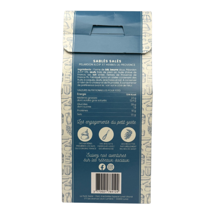 Le Petit Zeste – Sablés Pélardon AOP & herbes de Provence – Image 2