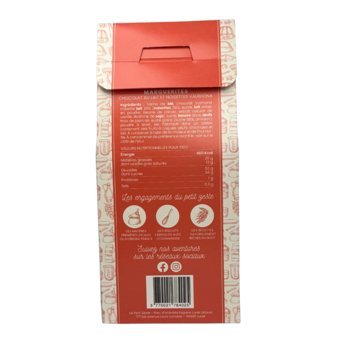 Le Petit Zeste – Marguerites chocolat au lait & noisettes Valrhona – Image 2