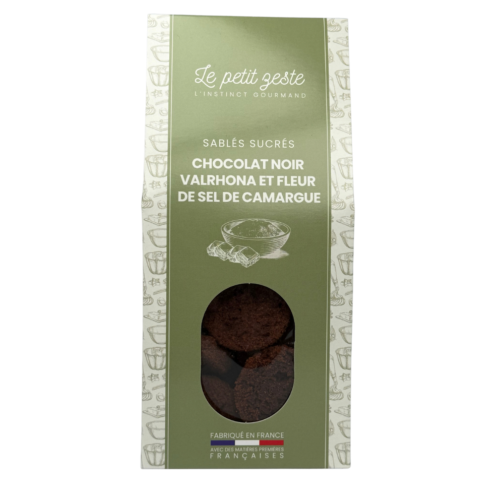 petit-zeste-sucre-chocolat-noir-sel-sueno Le Petit Zeste – Sablés chocolat noir Valrhona & fleur de sel de Camargue – Image 1