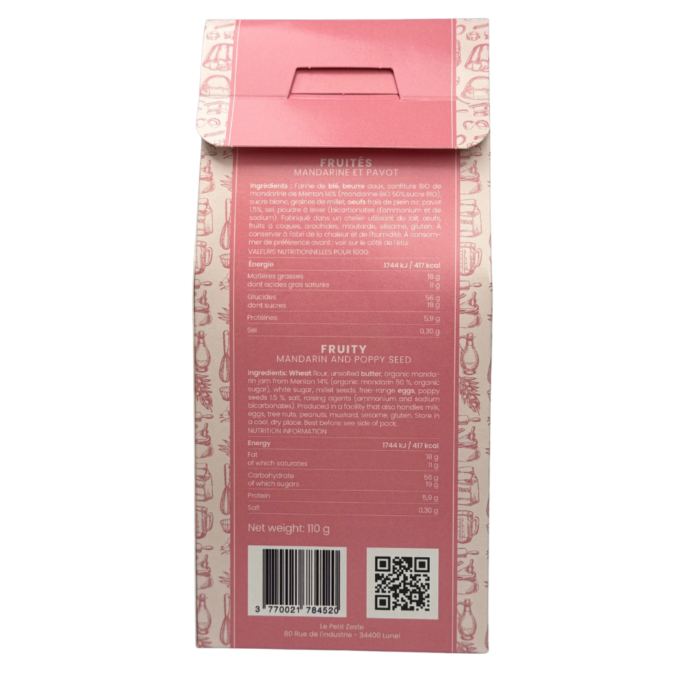 Le Petit Zeste – Fruités Mandarine de Menton & pavot – Image 2